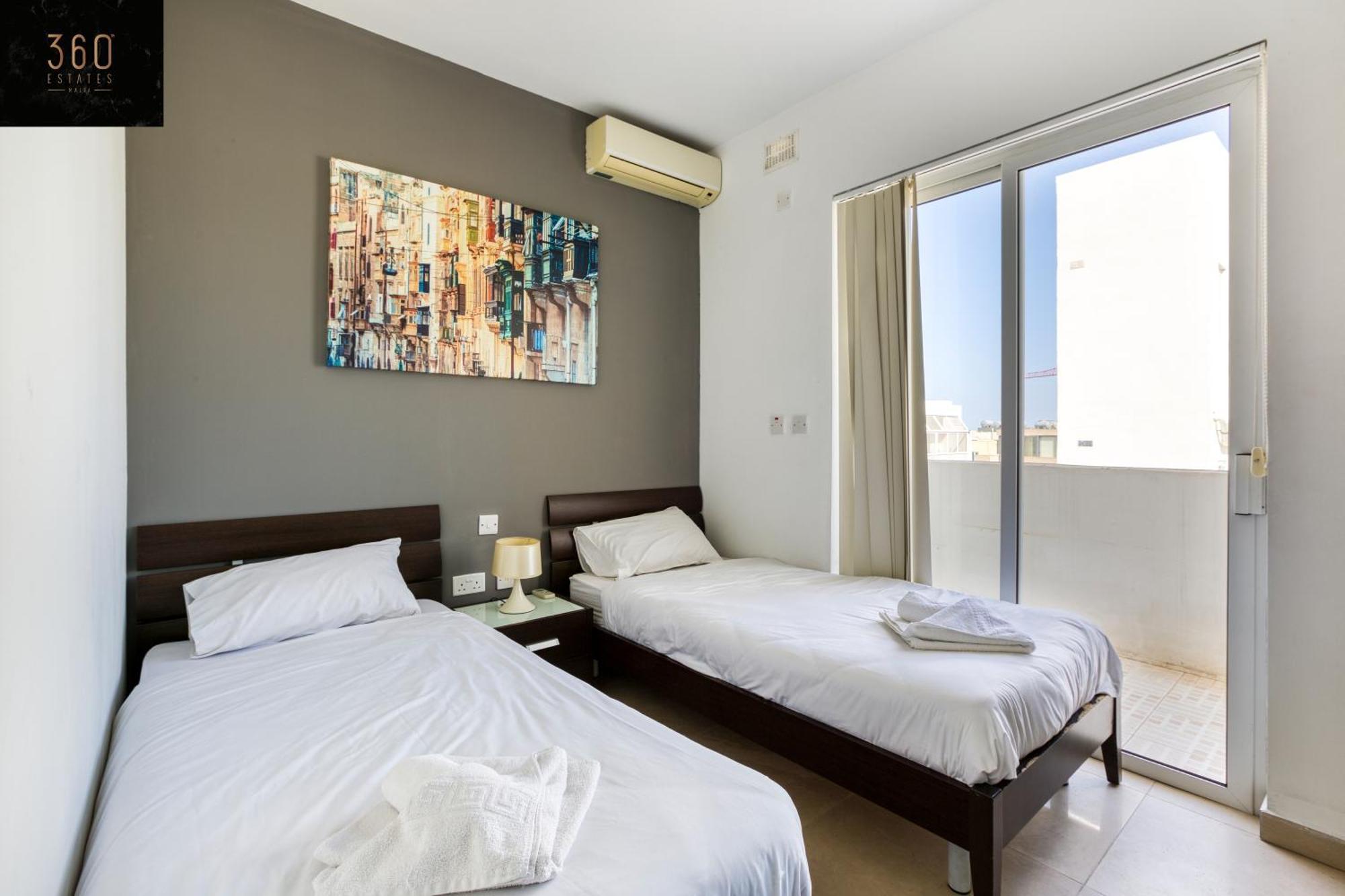Spacious 2br, Just Off Uni & Hospital & Wifi By 360 Estates Apartment Msida